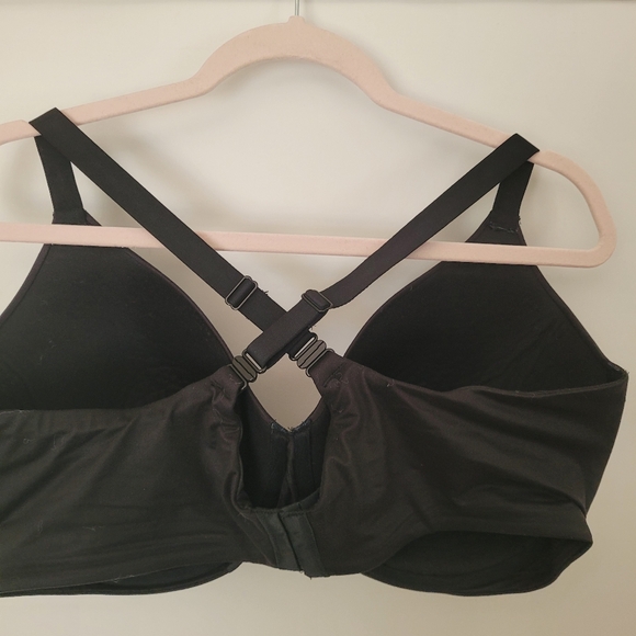 AUDEN 42DDD Lightly Padded Underwire Bra Adjustable Crisscross Back Black - Picture 11 of 11